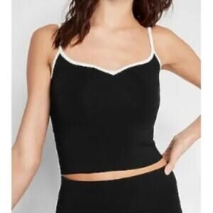 NWOT, Express • Body Contour Sweetheart Cropped Sweater Cami, Size XS